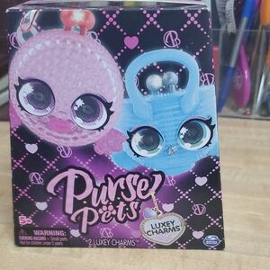 Purse Pets Pink Luxey Charms Collector Toy Set